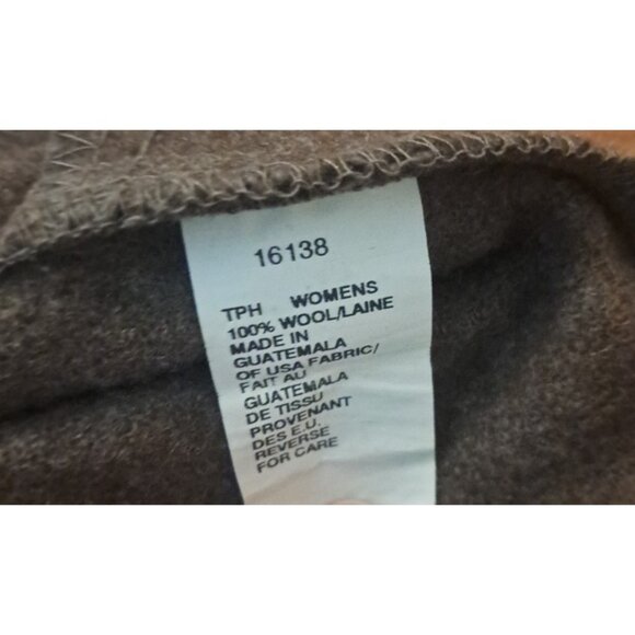 Womens Woolrich Wool Vest Full Zip Pockets Alpine Nordic Brown Lightweight L - Picture 6 of 6